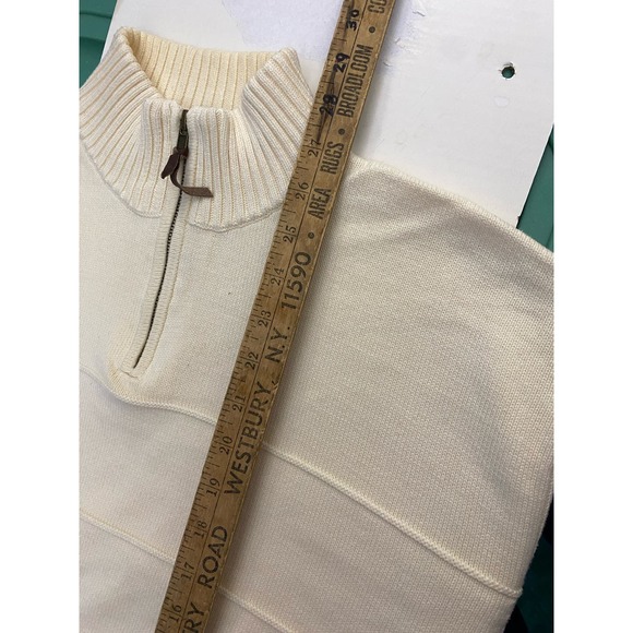 Pendleton Vintage heavy Knit Sweater Made in Japan Cream Beige XL - Picture 4 of 13